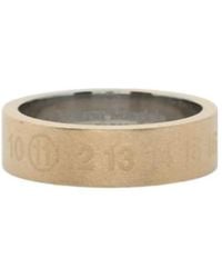 Maison Margiela - Logo-Engraved Thick-Band Ring - Lyst