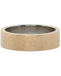 Maison Margiela - Logo-Engraved Thick-Band Ring - Lyst