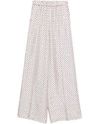 Max Mara - Silk Trousers - Lyst