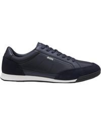 BOSS - Nitan Panelled Sneakers - Lyst