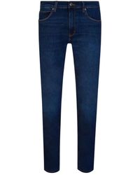BOSS - Mid-Rise Tapered-Leg Jeans - Lyst