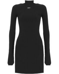Off-White c/o Virgil Abloh - Logo-Print Mini Dress - Lyst
