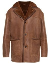 Etro - Long-Sleeved Leather Jacket - Lyst