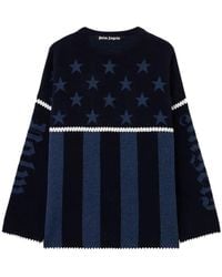 Palm Angels - Stars And Stripes Sweater - Lyst