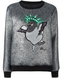 KENZO - Embroidered Pattern Sweater - Lyst