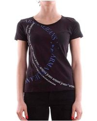 Armani Jeans - Printed T-Shirt - Lyst