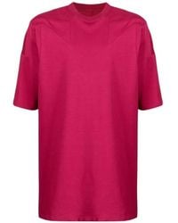 Rick Owens - Seam-Detail Short-Sleeved Cotton T-Shirt - Lyst