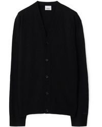 Burberry - Logo Cashmere Knit Cardigan - Lyst
