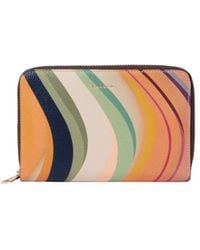 Paul Smith - Leather Wallet With Printed Logo - Lyst