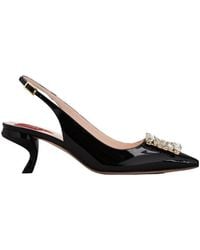 Roger Vivier - Virgule Buckle Slingback Pumps - Lyst