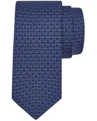Ferragamo - Gancini Monogram Printed Tie - Lyst