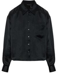 Anine Bing - Scott Cropped Shirt - Lyst