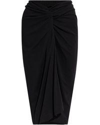 Dries Van Noten - Gathered High Waist Midi Skirt - Lyst