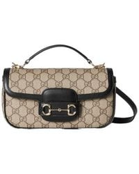 Gucci - Horsebit 1955 Soft Small Top Handle Bag - Lyst