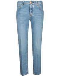 Jacob Cohen - Faded Straight-Leg Jeans - Lyst