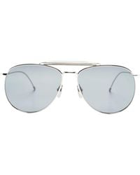 Thom Browne - Eyewear Pilot-Frame Sunglasses - Lyst