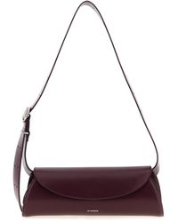 Jil Sander - Cannolo Logo Stamped Small Shoulder Bag - Lyst
