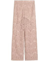 Sportmax - Straight Leg Lace Trousers - Lyst