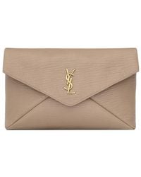 Saint Laurent - Busta Logo Clutch Bag - Lyst