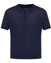 DSquared² - Short Sleeve Knit Polo Shirt - Lyst