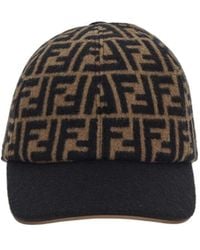 Fendi - Allover Ff Motif Baseball Cap - Lyst