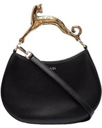 Lanvin - Embellished Handle Zipped Tote Bag - Lyst