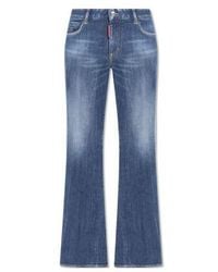 DSquared² - Logo Patch Flared Jeans - Lyst