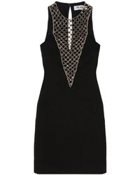The Attico - The Bead-Embellished Sleeveless Mini Dress - Lyst