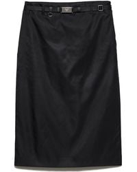 Prada - Re-Nylon Pencil Skirt - Lyst