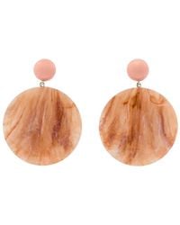 Emporio Armani - Marble-Effect Drop Earrings - Lyst