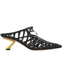 Ferragamo - S-Shaped Heel Mule - Lyst