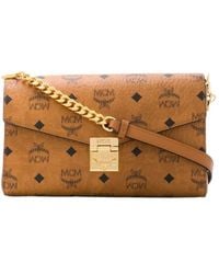 MCM - Monogram-Print Shoulder Bag - Lyst