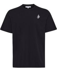 JW Anderson - Jw Anderson Anchor Embroidered T-Shirt - Lyst