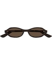 McQueen - Eyewear Oval Frame Sunglasses - Lyst