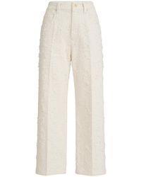 Brunello Cucinelli - Fuzzy Wide-Leg Knitted Trousers - Lyst
