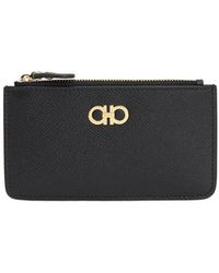 Ferragamo - Zipped Card Holder Wallet - Lyst