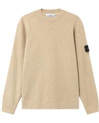 Stone Island - Logo-Patch Cotton Sweatshirt - Lyst