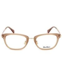 Max Mara - Rectangular Frame Glasses - Lyst