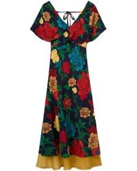 La DoubleJ - Floral A-Line Dress - Lyst