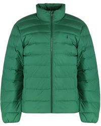 Polo Ralph Lauren - Logo Embroidered Zip-Up Jacket - Lyst