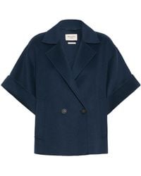 Weekend by Maxmara - Short Wool Broadcloth Coat - Lyst