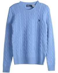 Polo Ralph Lauren - Cable-Knit Wool-Cashmere Blend Sweater - Lyst