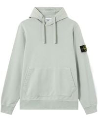 Stone Island - Logo Patch Drawstring Hoodie - Lyst