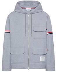 Thom Browne - Double Face Tech Twill Oversized Armband Parka - Lyst