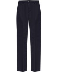 Etro - Pegaso Embroidered Tailored Trousers - Lyst