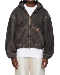 Alexander Wang - Flocked Oversized Carpenter Jacket - Lyst