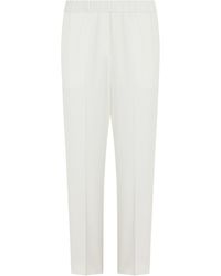 Peserico - Pleated Straight-Leg Pants - Lyst