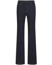 Saint Laurent - High-Rise Flared Jeans - Lyst