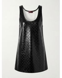 Gucci - Gg Embossed Mini Dress - Lyst