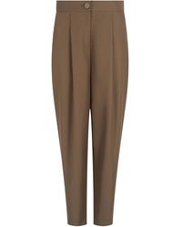 ARMANI EXCHANGE - Pleated-Front Trousers - Lyst